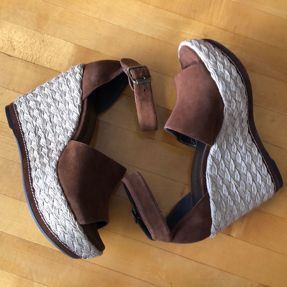 Stuart Weitzman Soho Suede Espadrilles in Walnut - Picture 5 of 8